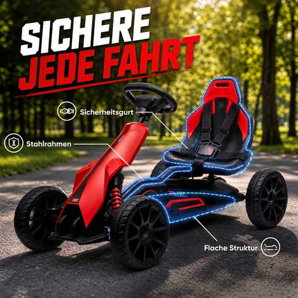 Kart electric pentru copii, viteză reglabilă, roți EVA