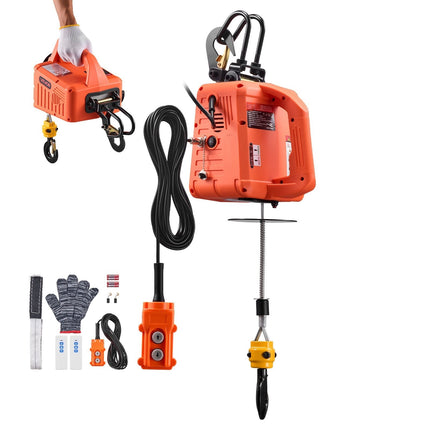 Electric Hoist Winch, 500 kg 1500W, 7.6 m, Wireless Remote