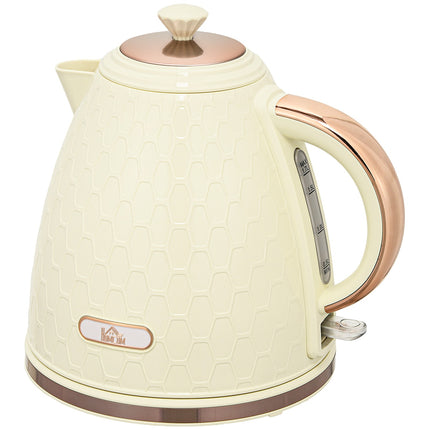 Fierbător electric, 2200W, fereastră, filtru, bej