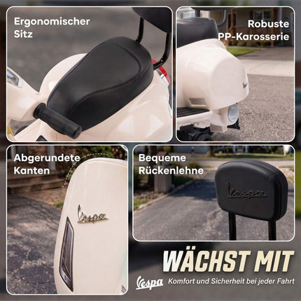 Vespa GTS electrică pentru copii, 6V, cu baterie litiu