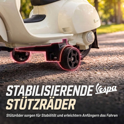 Vespa GTS electrică pentru copii, 6V, cu baterie litiu