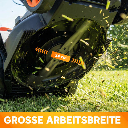 Mașină de tuns iarba electrică, lățime 34 cm, motor 1200 W