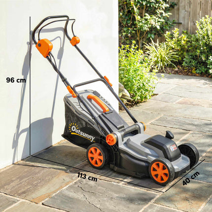 Mașină de tuns iarba electrică, lățime 34 cm, motor 1200 W