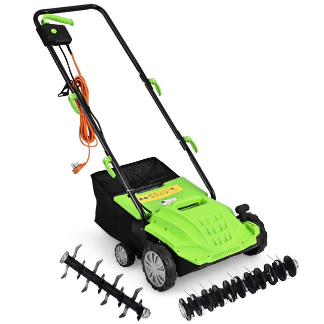 Scarificator și aerator electric pentru gazon, 1500 W, sac de 30 l, lățime 32 cm