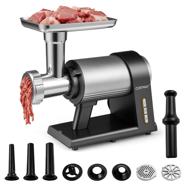 Mașină de tocat carne electrică 2000W, 3 tuburi pentru cârnați, set Kebbe