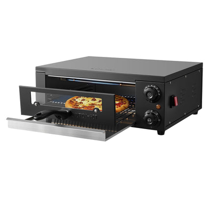 Electric Pizza Oven, 12-Inch Countertop, 1450W, Timer
