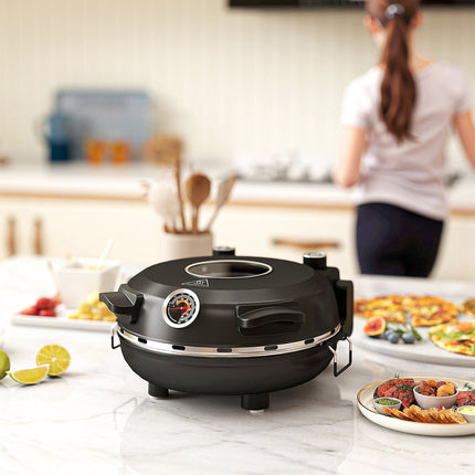 Cuptor electric pentru pizza, 430, 1200W, 30cm piatră, temporizator