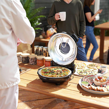 Cuptor electric pentru pizza, 430, 1200W, 30cm piatră, temporizator