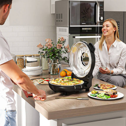 Cuptor electric pentru pizza, 430, 1200W, 30cm piatră, temporizator