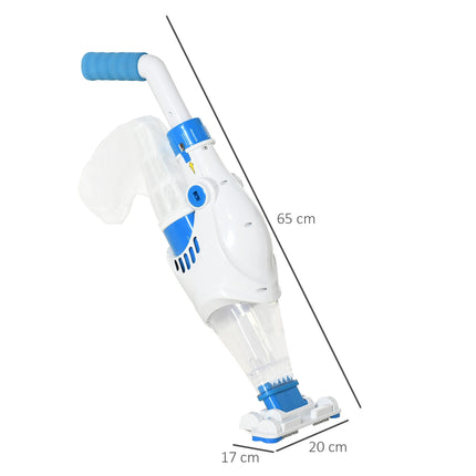 Electric pool vacuum cleaner, battery powered cleaning machine, 65x20x17 Cm