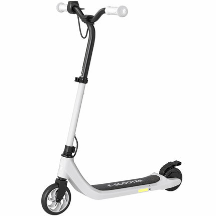 Trotinetă electrică pentru copii, autonomie de 6 km, alb-negru
