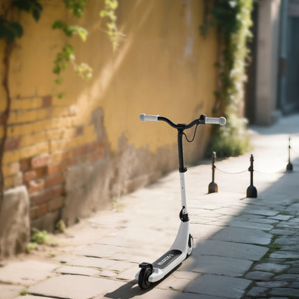 Trotinetă electrică pentru copii, autonomie de 6 km, alb-negru