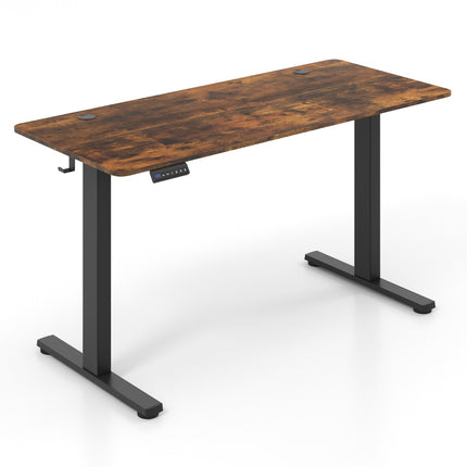 Birou electric de stat în picioare 140 x 60 cm, presetări cu memorie