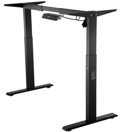 Electric Standing Desk Frame, 70–117 cm Height, Black