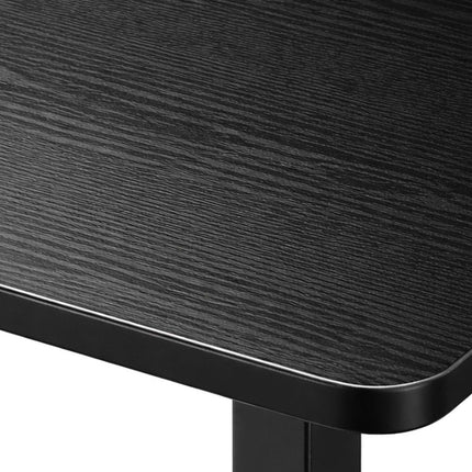 Birou electric de stat în picioare – Blat cu efect de lemn, presetări cu memorie