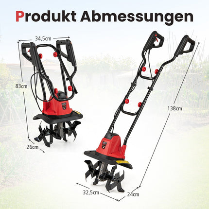 Motosapa electrica 750W - 32cm latime, 22cm adancime, intrerupator de siguranta