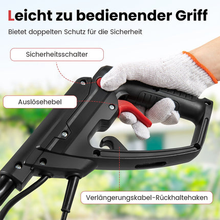 Motosapa electrica 750W - 32cm latime, 22cm adancime, intrerupator de siguranta
