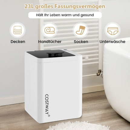 Încălzitor electric pentru prosoape, 23L, oprire automată, temporizator, afișaj LED