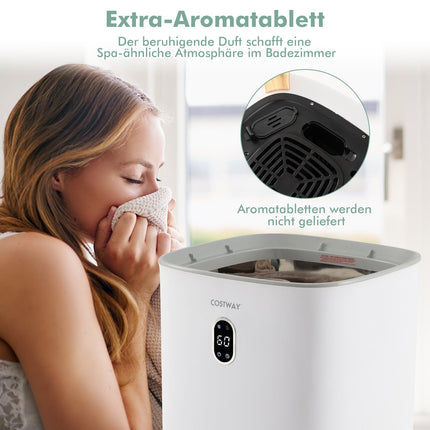 Încălzitor electric de prosoape, capacitate 35L, temporizator, alb