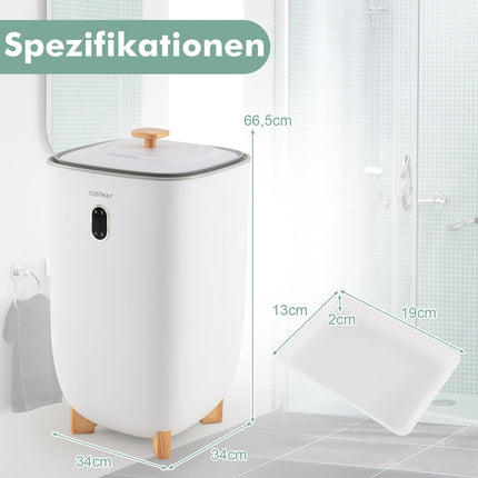 Încălzitor electric de prosoape, capacitate 35L, temporizator, alb