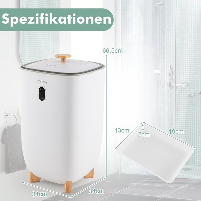 Încălzitor electric de prosoape, capacitate 35L, temporizator, alb