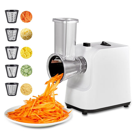 Electric Vegetable Slicer, 200W, 5 Blades, Stainless Steel