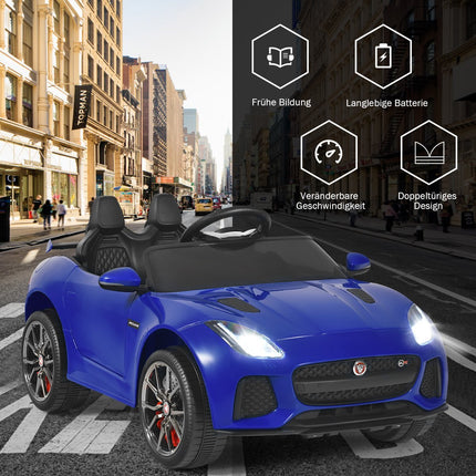 Electric children's car with stories & music & horn & headlights & remote control marine