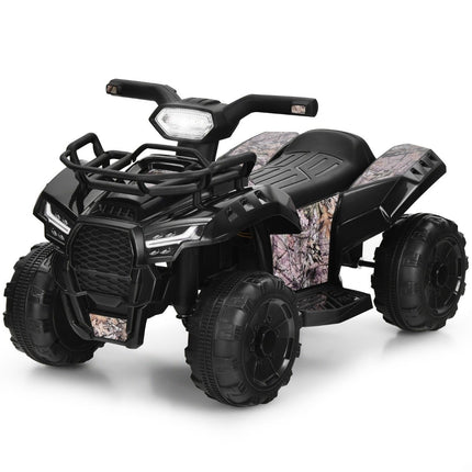 Electric children's quad with headlights Electric quad children's car with music 44 x 66 x 42 cm black