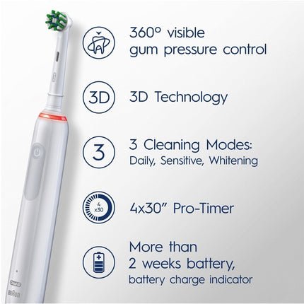 Electric toothbrush Pro3 3000 White Sensi
