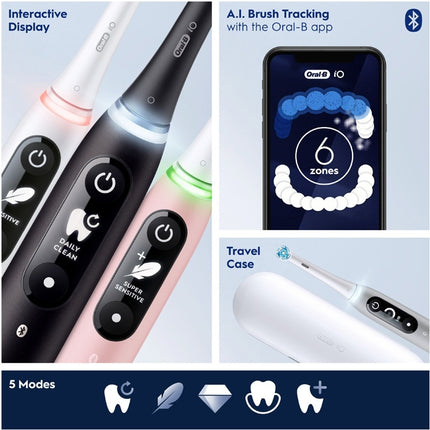 Electric toothbrush iO6S Black Lava