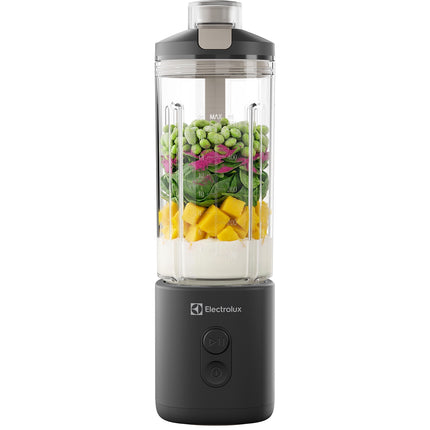 Blender portabil Electrolux 0,7 L, reîncărcabil USB-C, gri cărbune, 6 lame