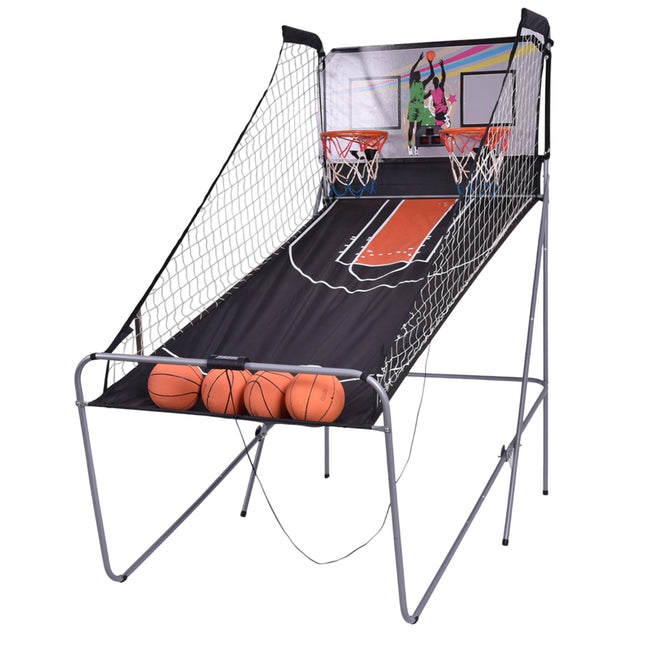 Joc electronic de baschet arcade, cerc dublu, tabelă de scor cu LED-uri