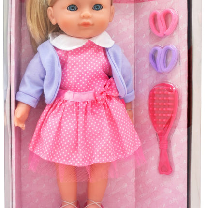 Păpușă Elizabeth, 36 cm, Caracteristici realiste, Corp moale