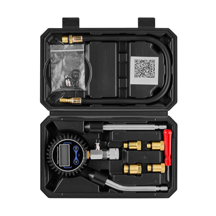 Engine Compression Tester Kit, 10-200 PSI, 4 Adapters
