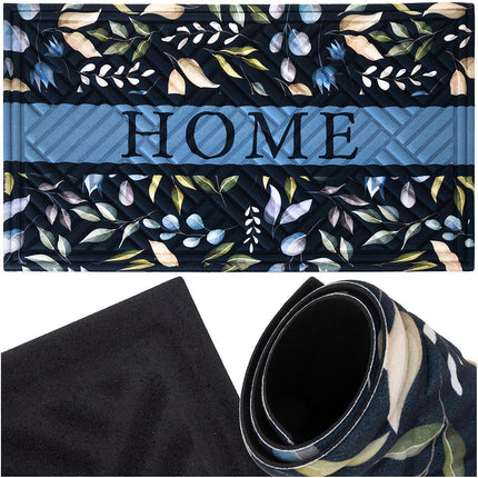 Entrance Doormat 75x45cm, Non-Slip Rubber Base