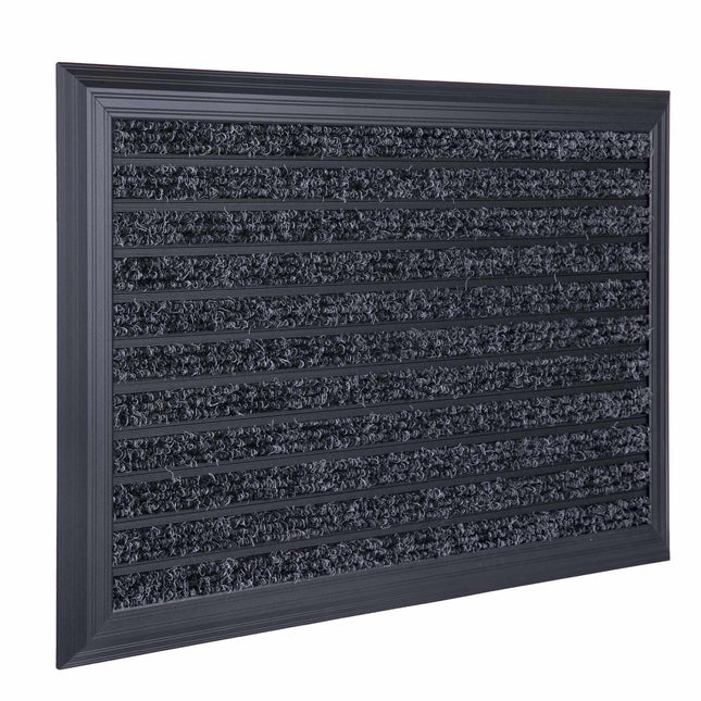 Covoraș de intrare cu ramă din aluminiu – antiderapant, pentru interior și exterior