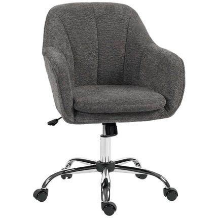 Scaun de birou ergonomic gri, cu funcție de pivotare și balansare