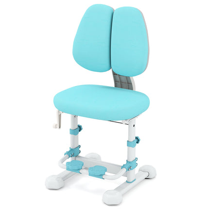 Scaun de birou ergonomic pentru copii cu spătar și suport pentru picioare reglabile