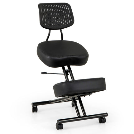 Scaun ergonomic pentru genunchi cu înălțime și spătar reglabile