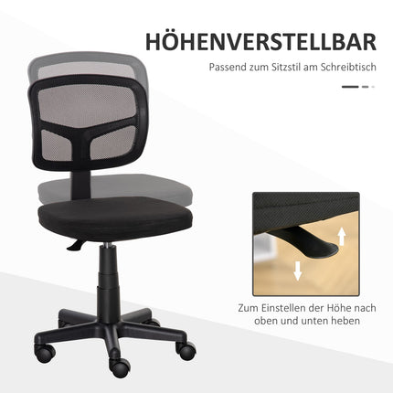 Scaun de birou ergonomic, inaltime reglabila, plasa neagra