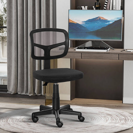 Scaun de birou ergonomic, inaltime reglabila, plasa neagra