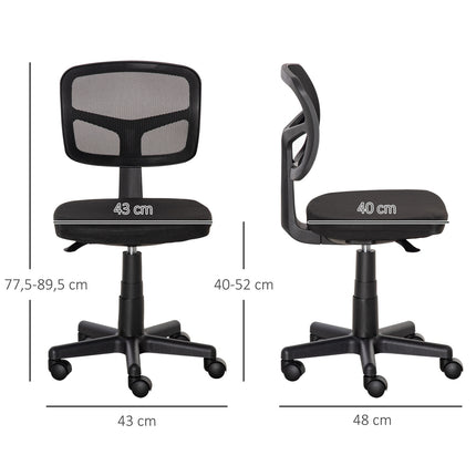 Scaun de birou ergonomic, inaltime reglabila, plasa neagra