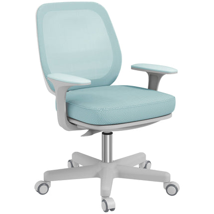 Scaun de birou ergonomic, înălțime reglabilă, verde, pivotant 360°
