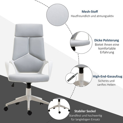 Scaun de birou ergonomic, spatar inalt, inaltime reglabila