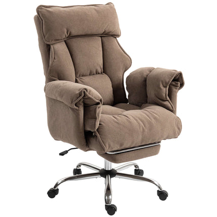 Scaun de birou ergonomic cu spătar și suport pentru picioare rabatabile