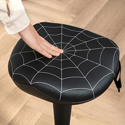 Scaun ergonomic în picioare cu înălțime reglabilă, negru