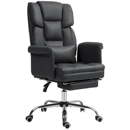 Scaun de birou ergonomic, inaltime reglabila 48-56 cm, spatar rabatabil, suport pentru picioare, negru