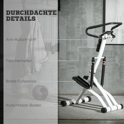 Exercise bike & Stepper, LCD screen, 12 resistance levels
