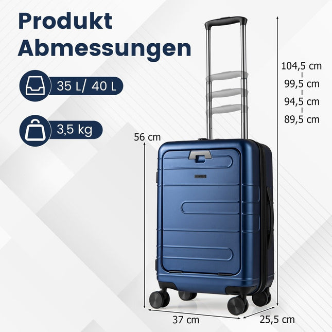 Bagaj extensibil de 20 inchi pentru PC, cu port USB