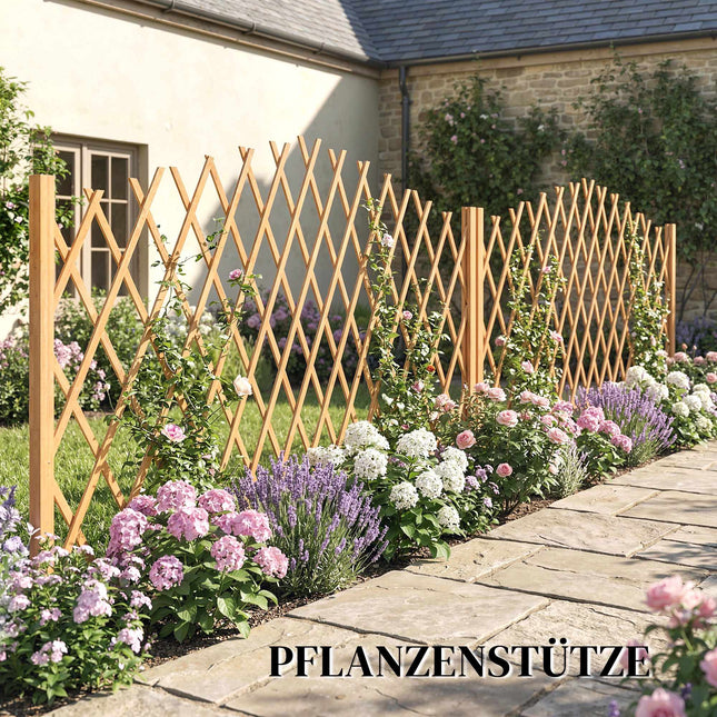 Set de spalier extensibil, independent, 180 x 30 x 103 cm, maro